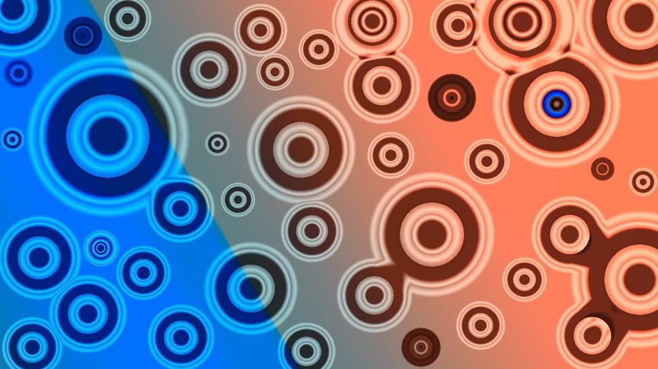 circles on colorful background