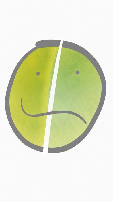The smiley face is different