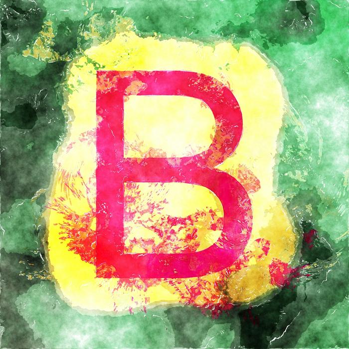 the letter b in the blur