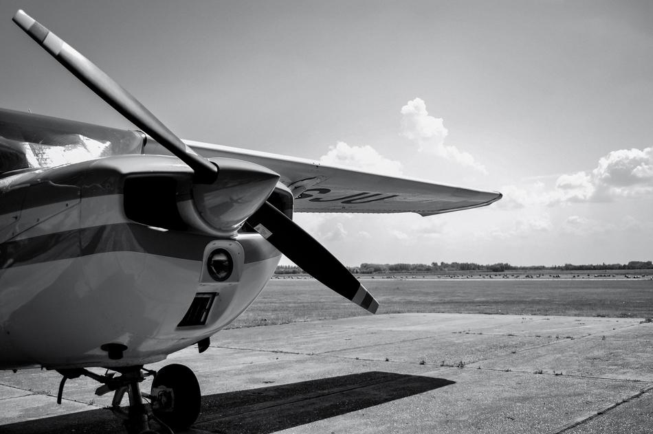Flight Aeroplane Black And White