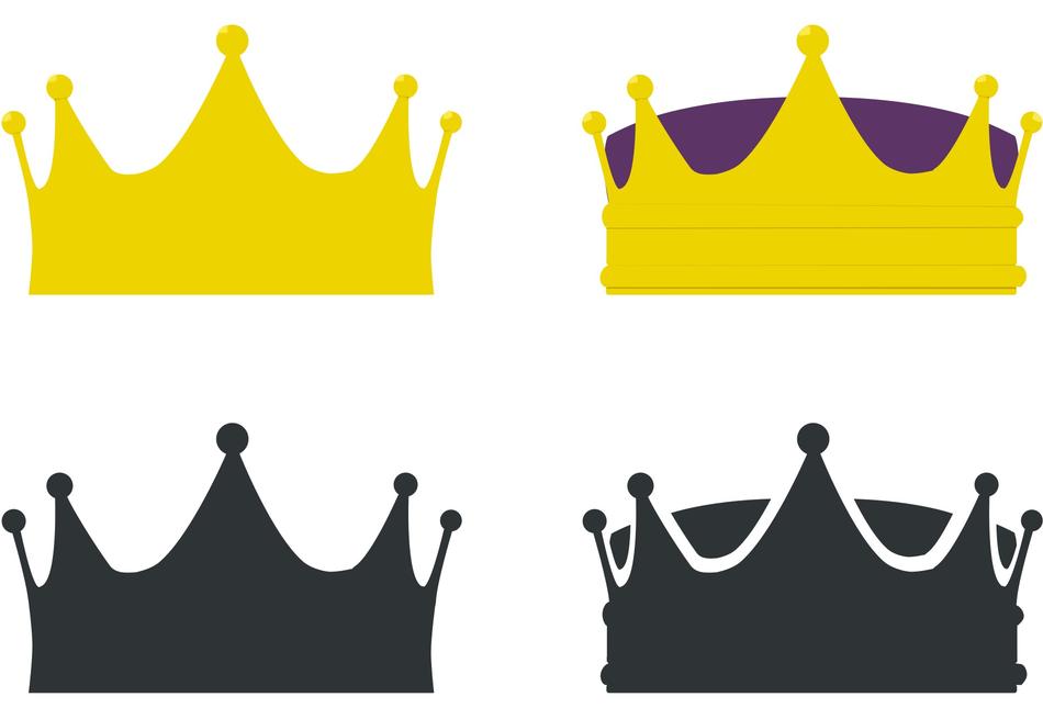 the gold crown and the black crown