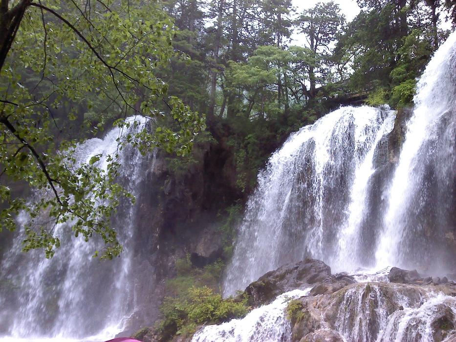 amazing white waterfall