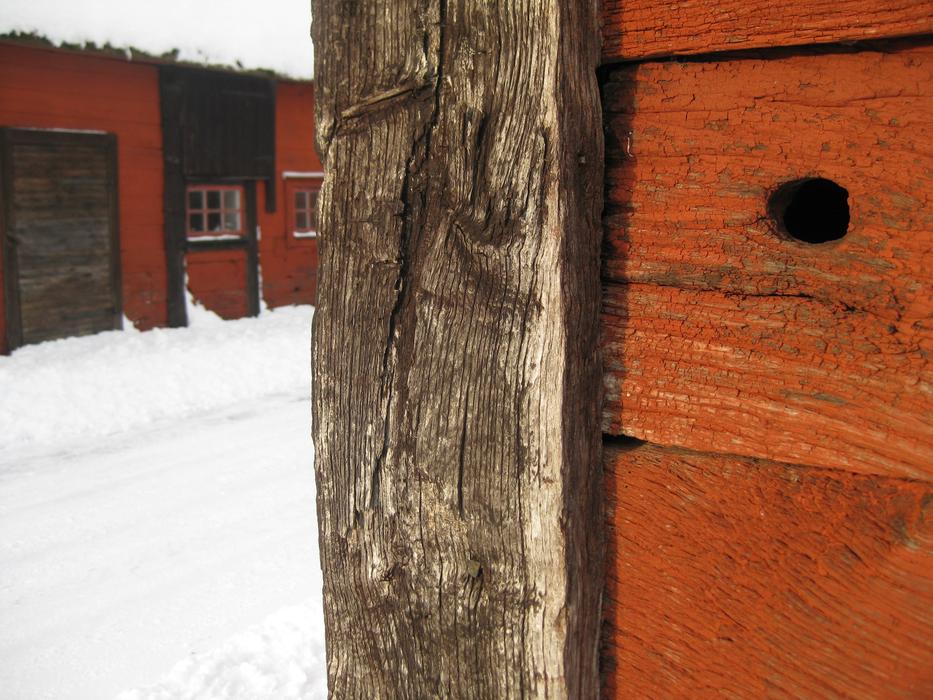 wooden house landscape
