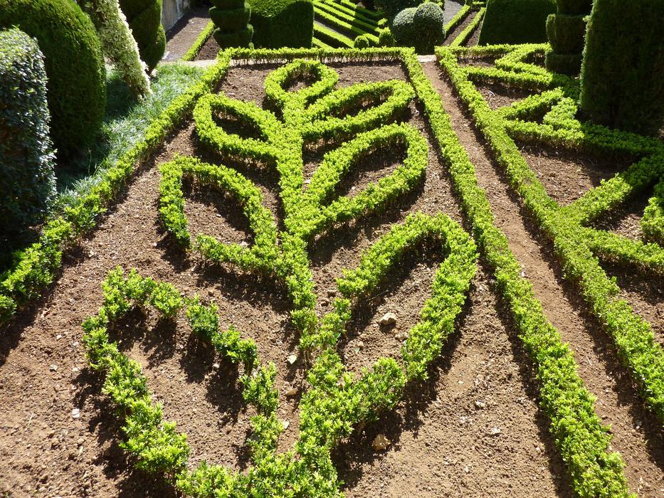 botanical green garden pattern