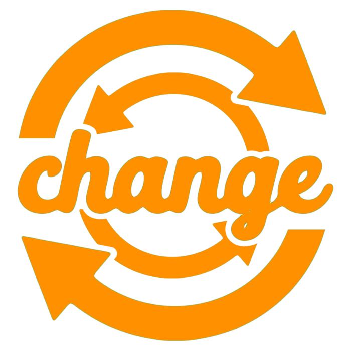 logo lettering orange