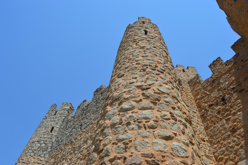 stone tower against the blue sky