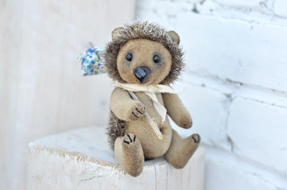 a stuffed hedgehog toy for children