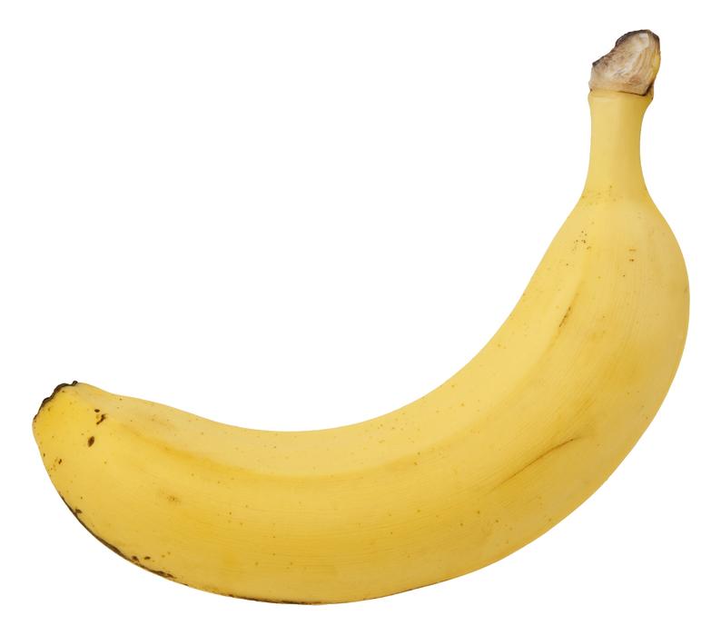 delicious banana on a white background