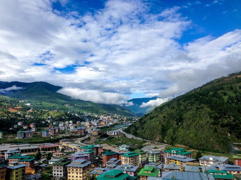 colorful hill town