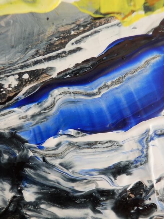 colorful stone blue