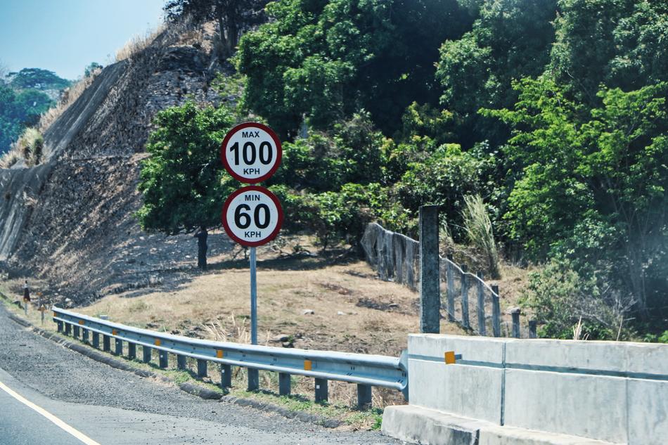 signs on the traffic pillar