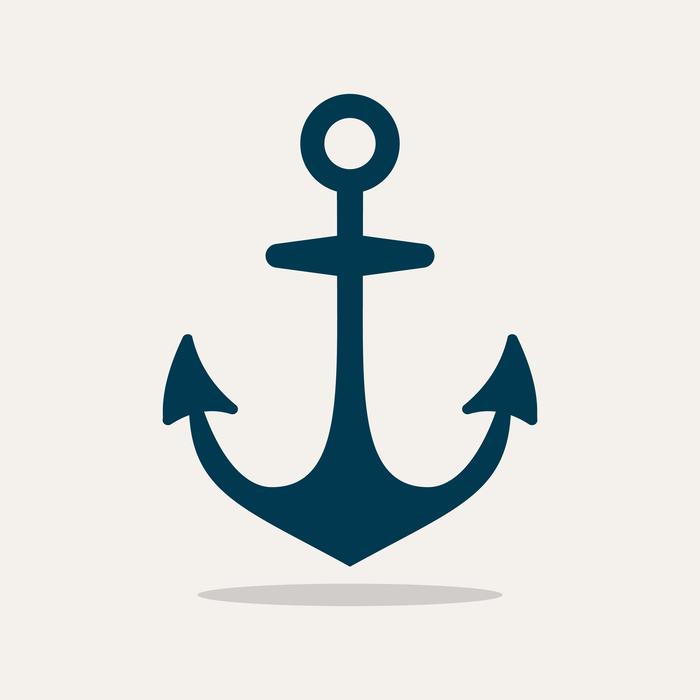 anchor blue icon