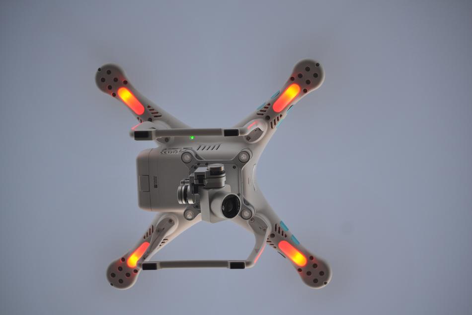 Drone flying sky
