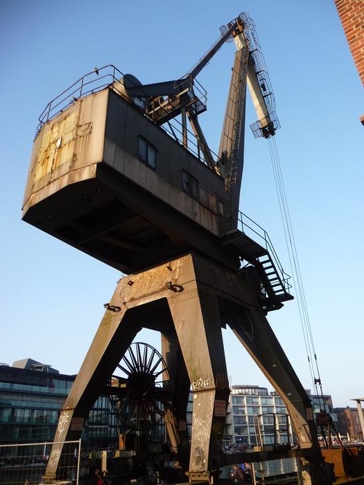 The iron anchor on the ship