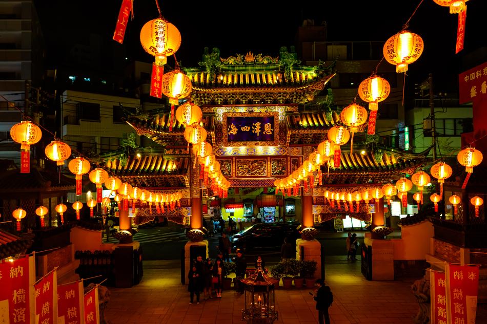 Chinese lanterns in the restaurant