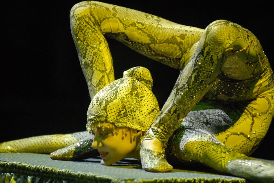 Snake girl show