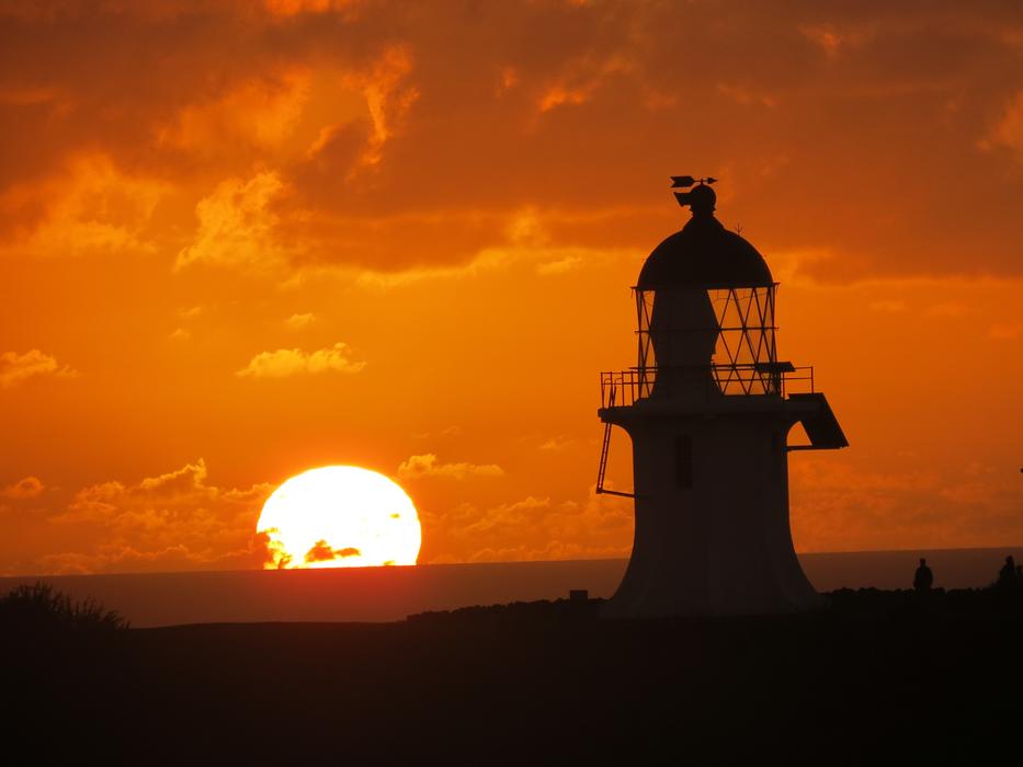 Lighthouse silhouette in Evening