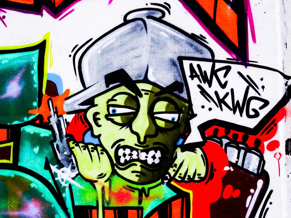 drawing art of an angry man