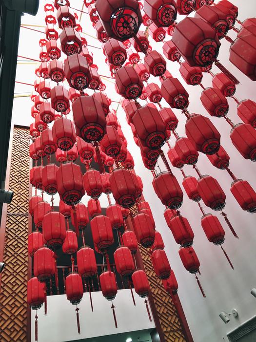 Chinese lights in the entrance