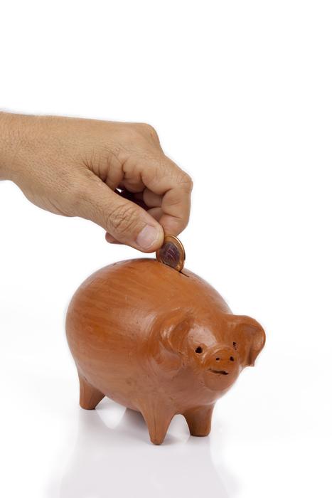 Hand Money White Background