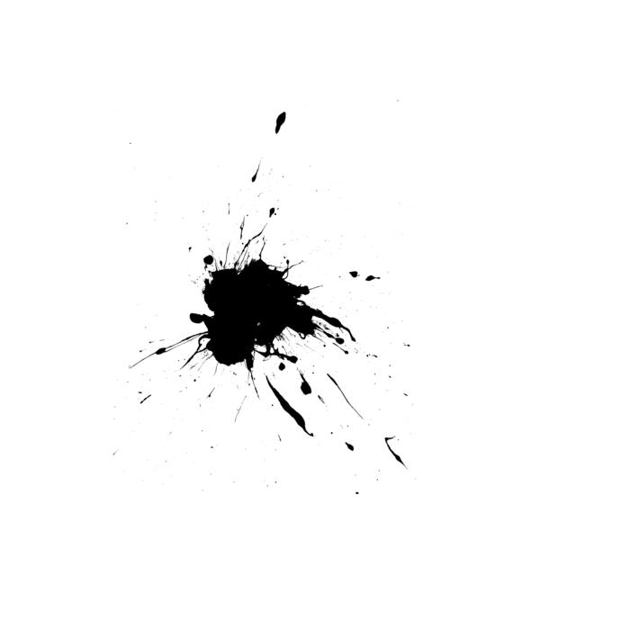 black smudge on white paper