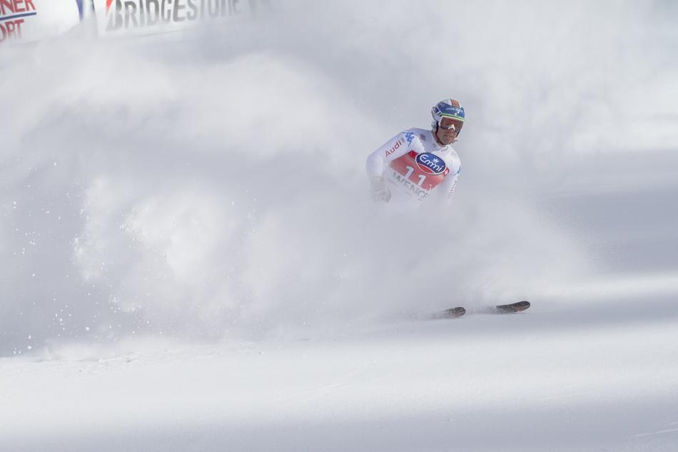 The man in the snow is an athlete