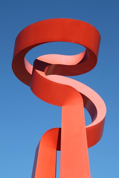 Torch Of Friendship red statue