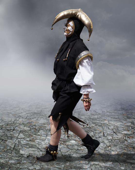 jester in a man costume