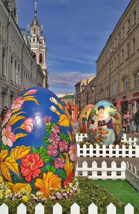 Easter Spring Moscow street