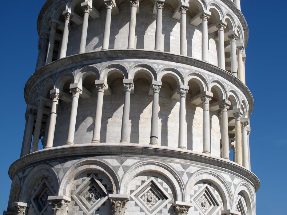 Roman tower white big