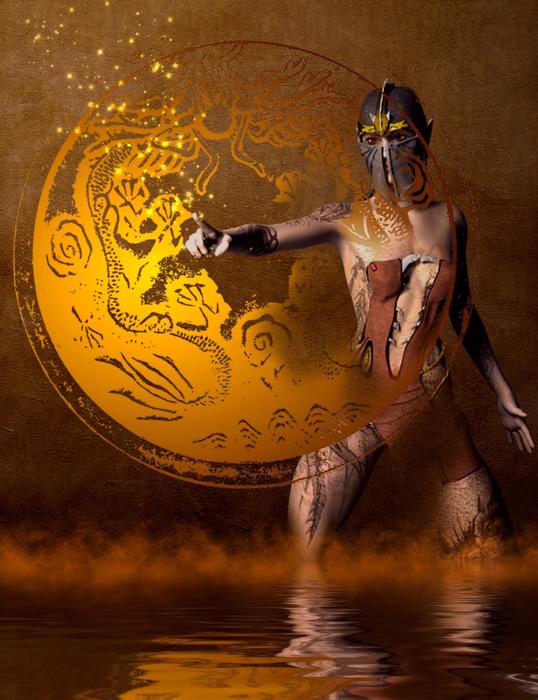 the girl with the sphere is beautiful