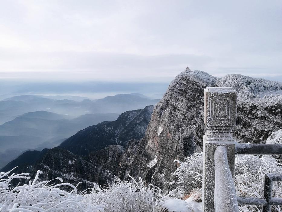 cold landscape from the balcony