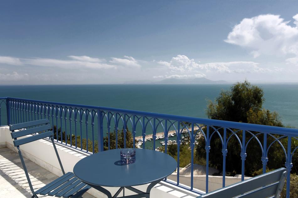 cozy balcony with sea view