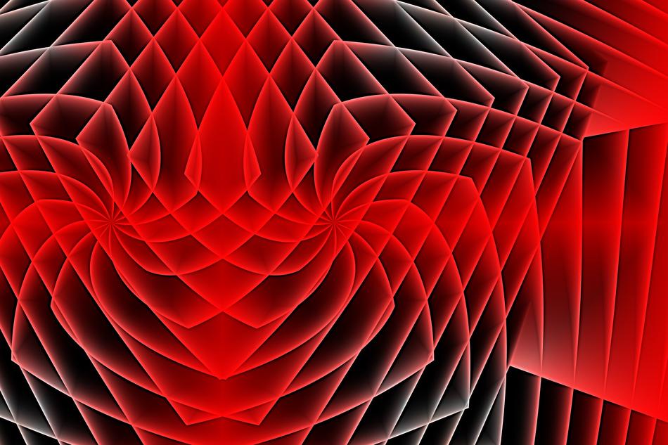 red digital lines as background