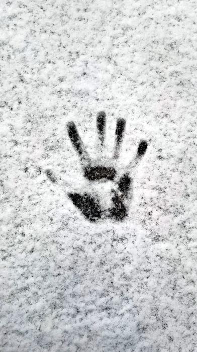 hand pattern on a white background