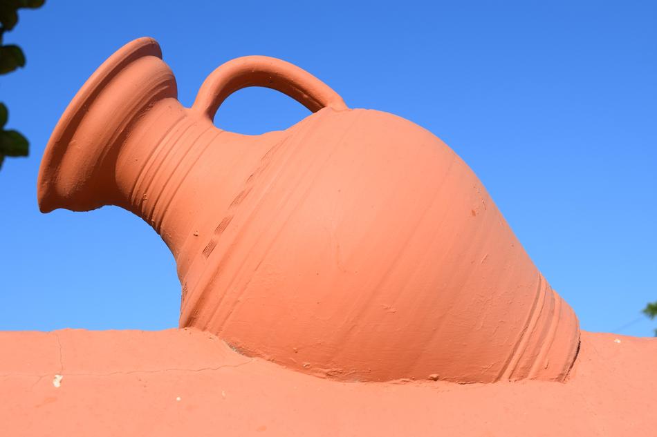 ceramic red jug
