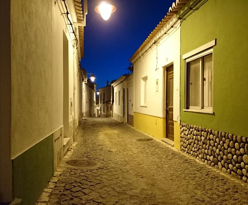 long street of houses