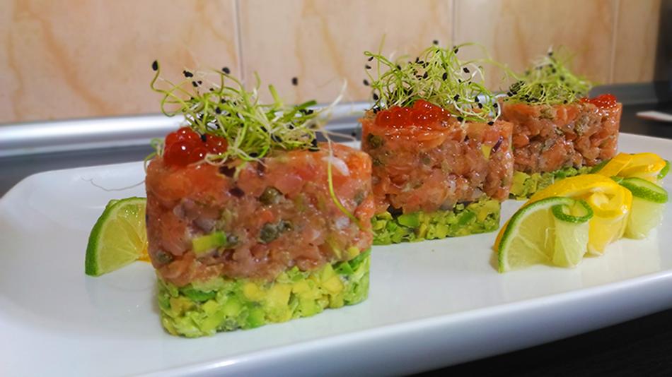 plate of salmon