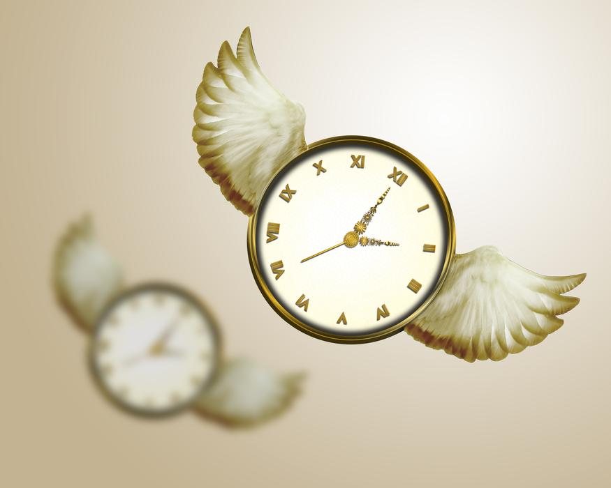 The watch with wings is gold