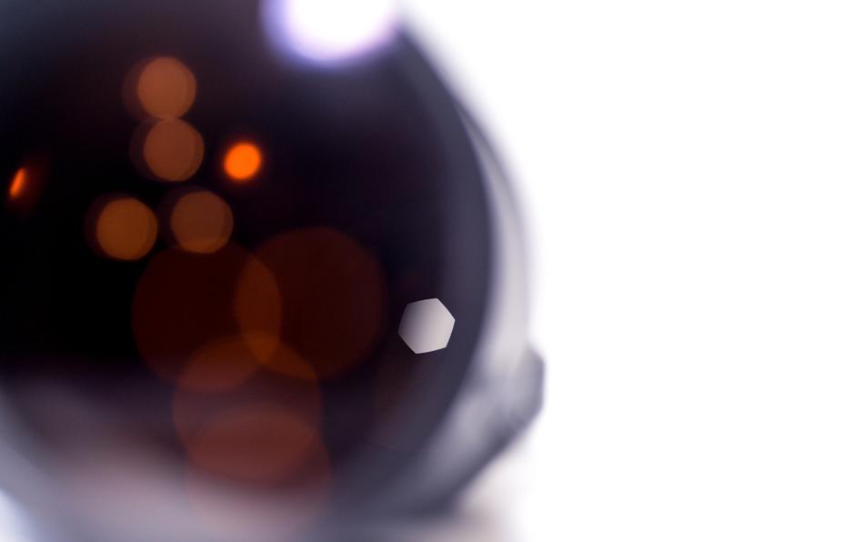 The brown ball is luminous