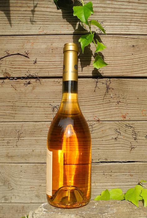 delicious wine in a bottle