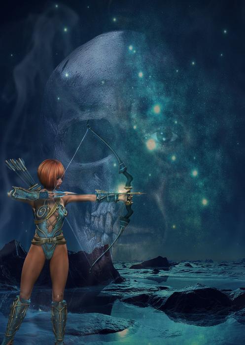 Fairy magic glowing stars