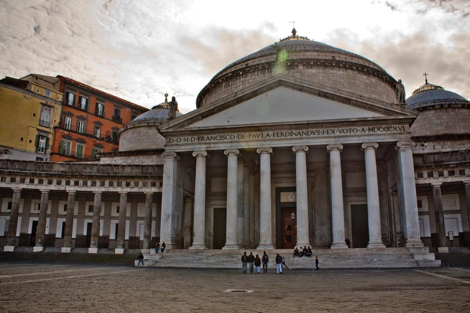 Italy temple sky clouds