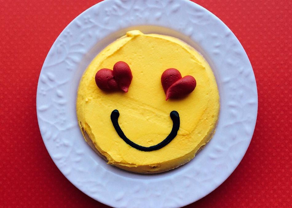 sweet cake with hearts