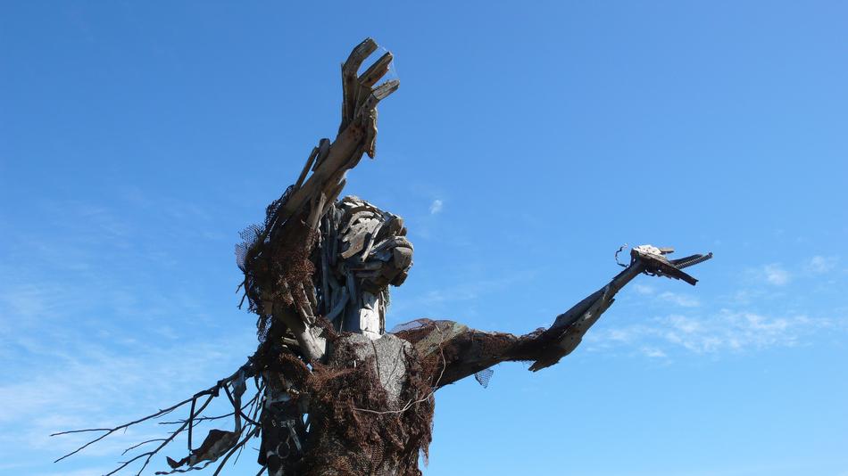 old grass sculpture