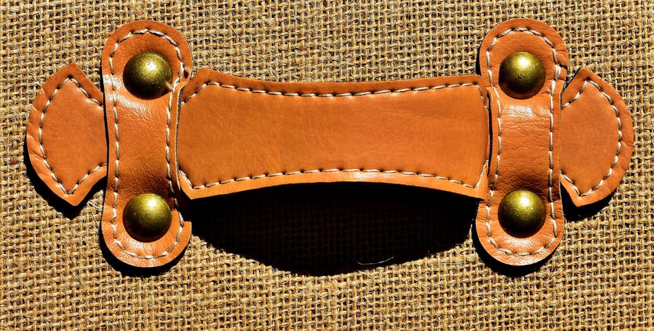 leather strap on the bag