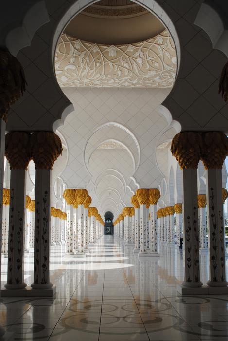 the mosque is a beautiful hall