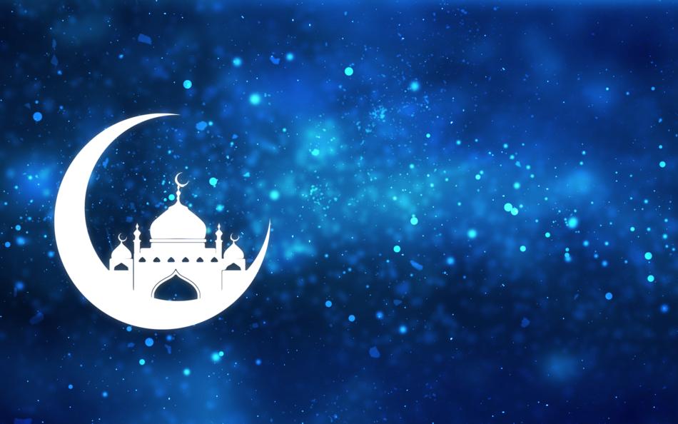 moon mosque starry sky
