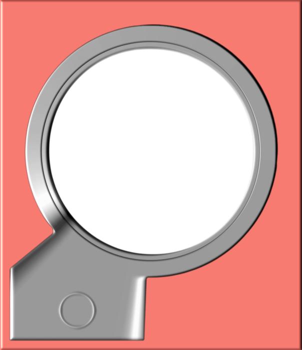 The photo frame is empty