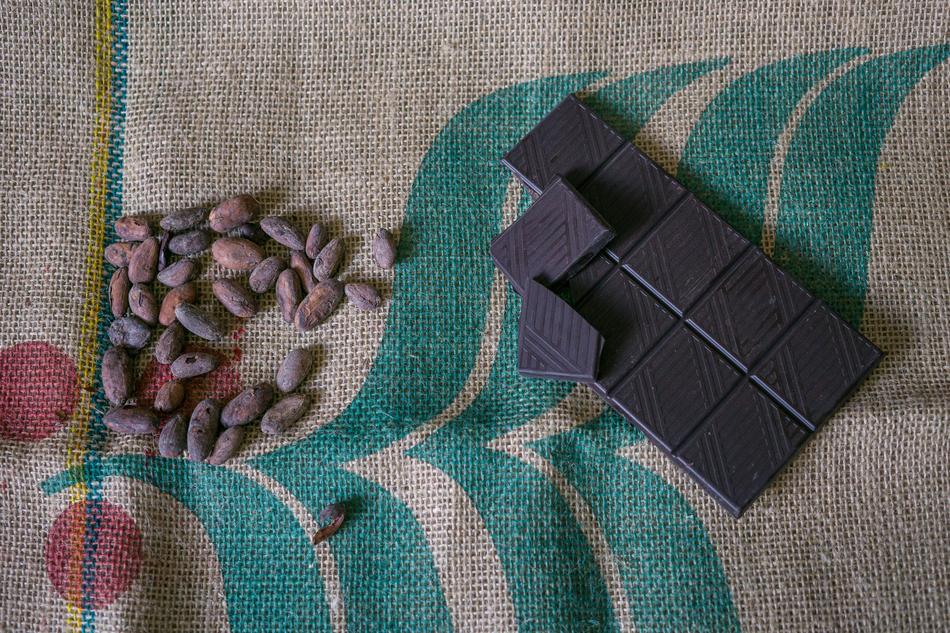 chocolate bar on the table